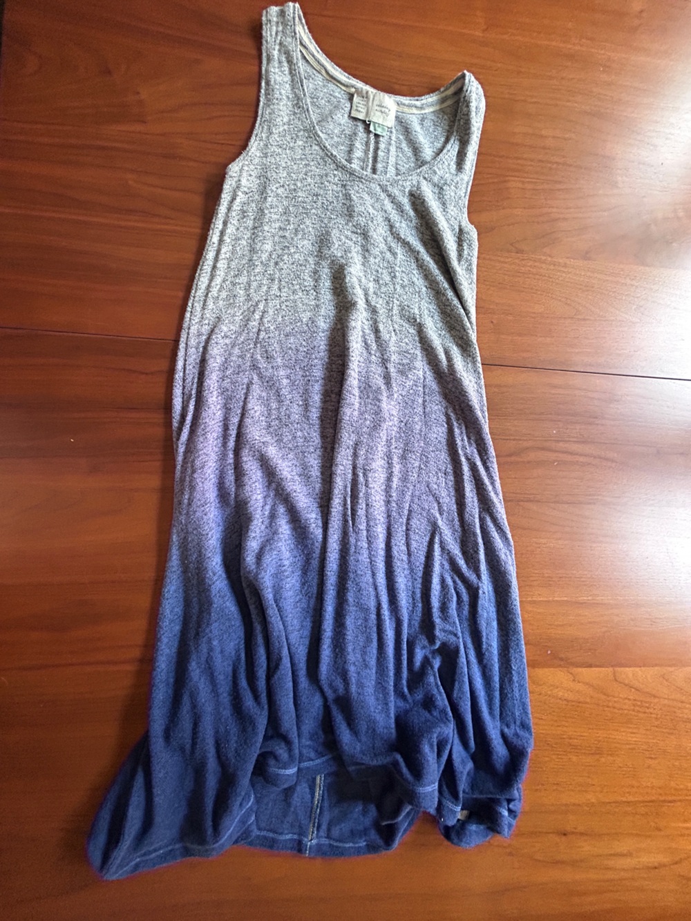 Anthropologie XS Ombre Maxi Dress in Gray and Purple